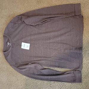 Mens sonoma l tall quarter button long sleeve thermal